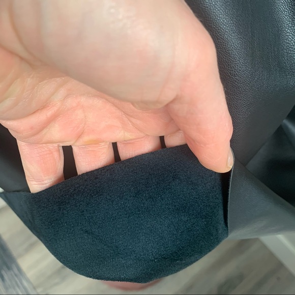 Zara Knit Faux leather cross strap dress new - Picture 15 of 16